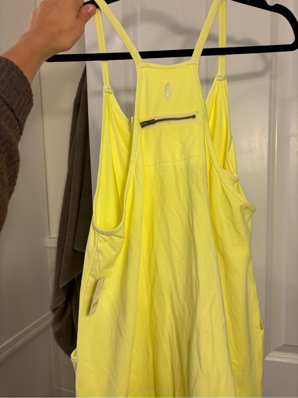 Lime green free people movement dress